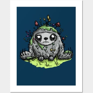 Mushroom Sloth Posters and Art